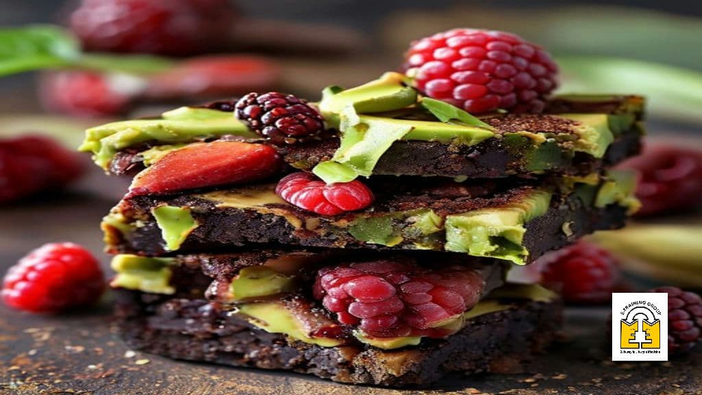 Avocado Raspberry Brownies